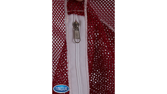 Net Bag - Zipper with Slider Tab - Red